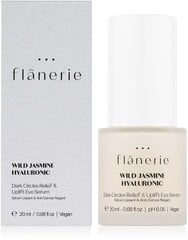 Silmaaluseid tumedaid ringe parandav seerum Flanerie Wild Jasmine, 20 ml price and information | Face oils, ampoules and serums | hansapost.ee