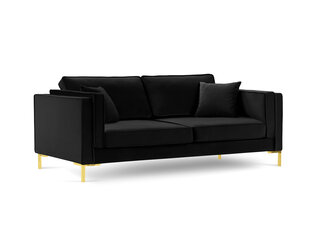 Четырехместный диван Luis 4, черный/золотистый цена и информация | Диваны | hansapost.ee