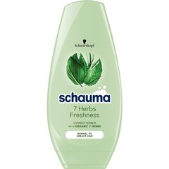 Кондиционер для волос на травах Schauma 7 Herbs Freshness Conditioner, 250 мл цена и информация | Бальзамы | hansapost.ee