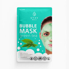 Маска для глубокого очищения лица Stay Well Deep Cleansing Bubble Mask Green Tea, 20г цена и информация | Маски для лица, патчи для глаз | hansapost.ee