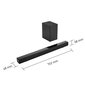 Panasonic 2.1 Soundbar SC-HTB150EGK цена и информация | Ribakõlarid ja koduaudio süsteemid | hansapost.ee