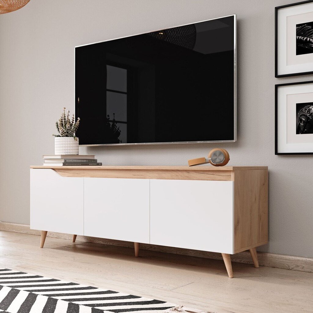 TV-laud Hakano Dives, pruun/valge hind ja info | Televiisori alused | hansapost.ee