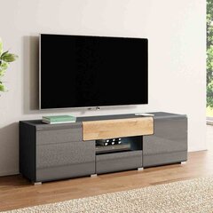ТВ столик Hakano Ballade, серый/коричневый цвет цена и информация | Тумбы под телевизор | hansapost.ee