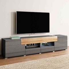 ТВ столик Hakano Ballade, серый/коричневый цвет цена и информация | Тумбы под телевизор | hansapost.ee