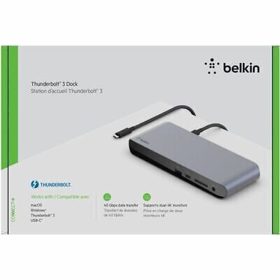 Belkin Thunderbolt 3 Dock Pro hind ja info | USB adapterid ja jagajad | hansapost.ee