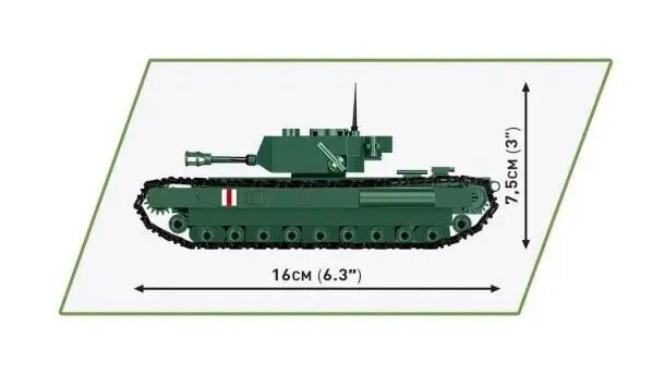 Klotsid HC II Maailmasõja Churchill MK.IV 315 elementi цена и информация | Klotsid ja konstruktorid | hansapost.ee