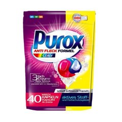 Pesukapslid Purox Color, 40 tk. hind ja info | Pesuvahendid | hansapost.ee