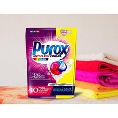 Капсулы для стирки Purox Color, 40 шт. цена и информация | Моющие средства | hansapost.ee