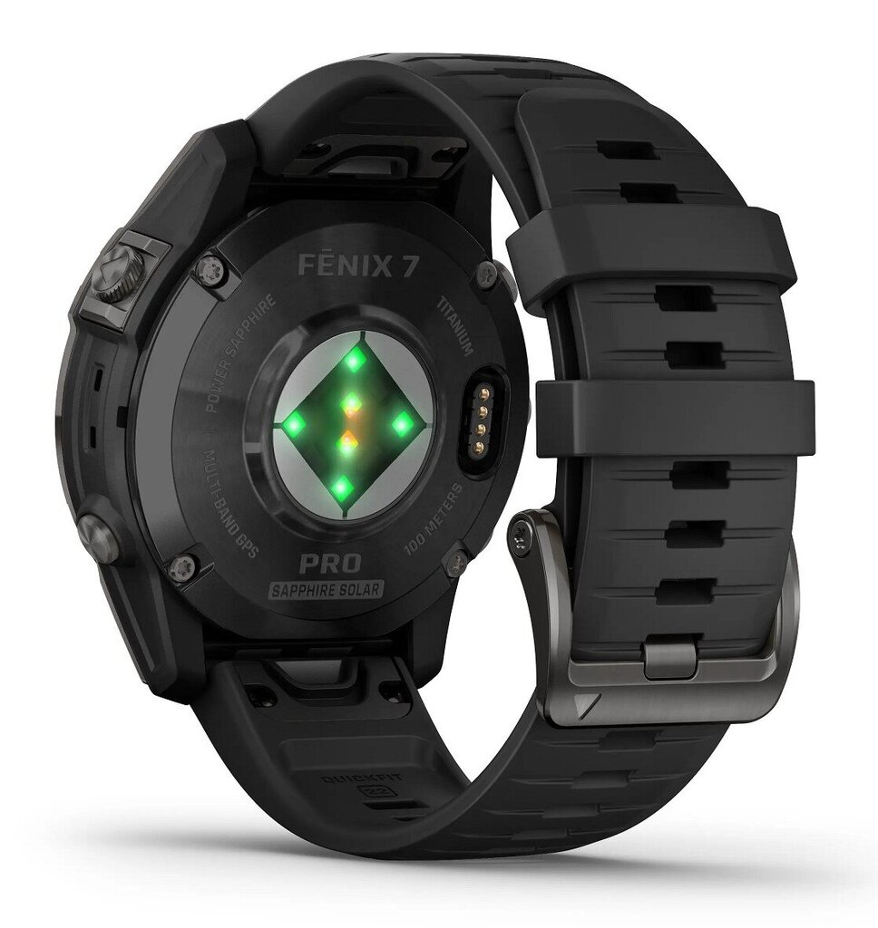 Garmin fēnix® 7 Pro Sapphire Solar Carbon Grey DLC Titanium/Black hind ja info | Nutikellad, laste nutikellad | hansapost.ee