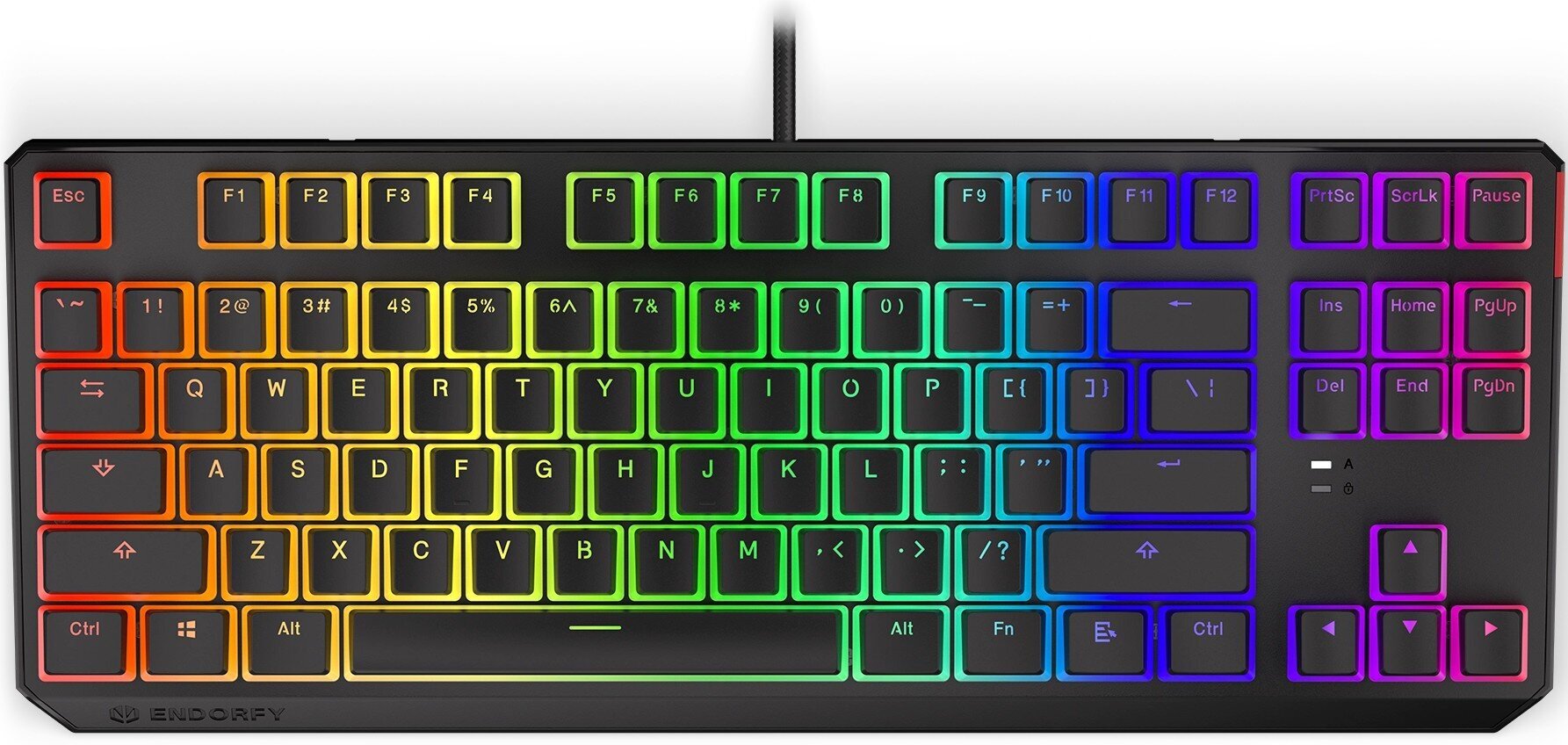 Endorfy Thock TKL беспроводной механическая клавиатура с подсветкой RGB  (US, Kailh Red Switch) цена | hansapost.ee