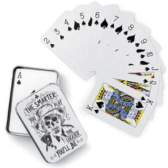 Mängukaardid metallkarbis The smarter you play... hind ja info | Hasartmängud ja pokker | hansapost.ee