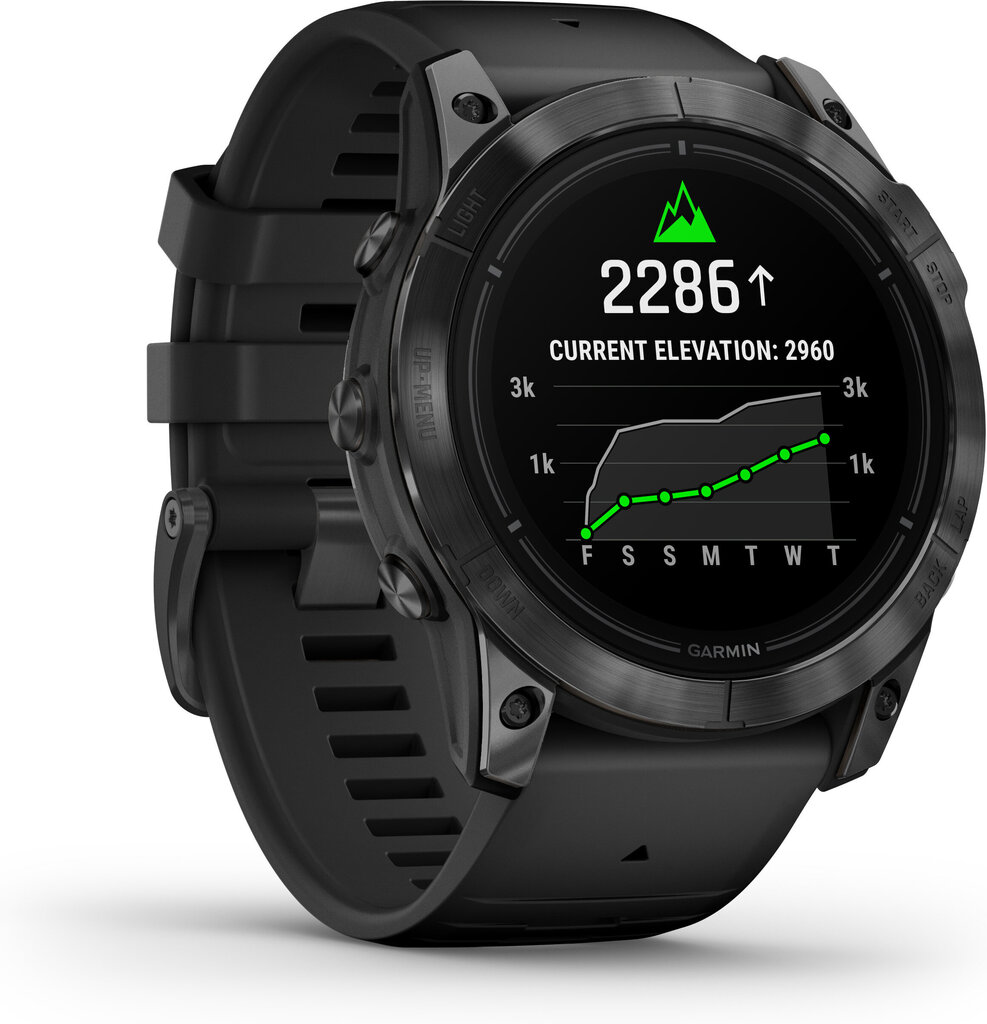 Garmin epix Pro Gen 2 Sapphire Carbon Gray DLC Titanium/Black 51mm цена и информация | Nutikellad, laste nutikellad | hansapost.ee