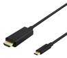 Deltaco, USB-C/HDMI, 1 m hind ja info | Juhtmed ja kaablid | hansapost.ee