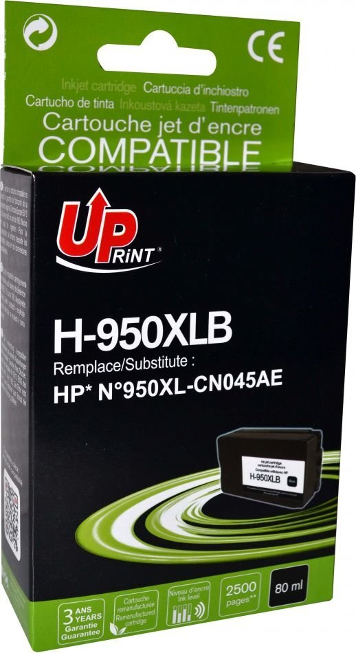 Tindikassett HP 950XLBK UPrint, must цена и информация | Tindiprinteri kassetid | hansapost.ee
