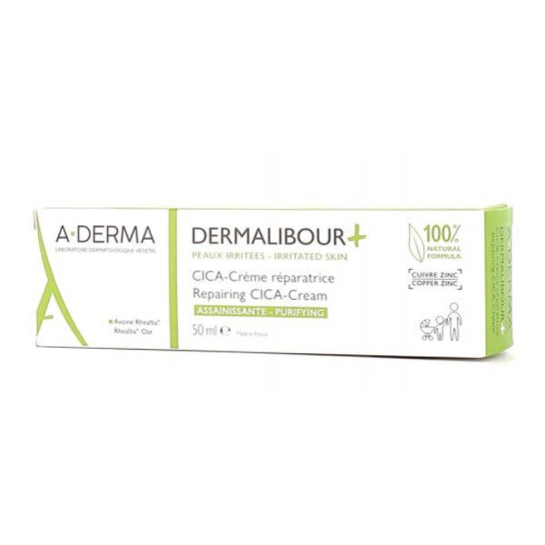 Näo- ja kehakreem A-derma Dermalibour + Cica Rejuvenating Repair Cream, 50 ml цена и информация | Kehakreemid, kehaõlid ja losjoonid | hansapost.ee