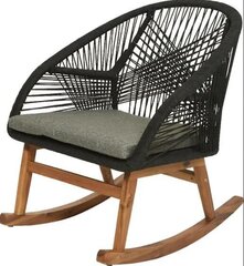 Кресло-качалка Enne Garden Siena, темно-серая/коричневая цена и информация |  Садовые стулья, кресла, пуфы | hansapost.ee