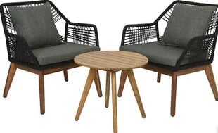 Комплект садовой мебели Enne Garden Siena Lounge, темно-серый/коричневый цена и информация | Комплекты уличной мебели | hansapost.ee