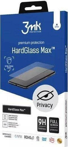3mk HardGlass Max Privacy hind ja info | Ekraani kaitseklaasid ja kaitsekiled | hansapost.ee