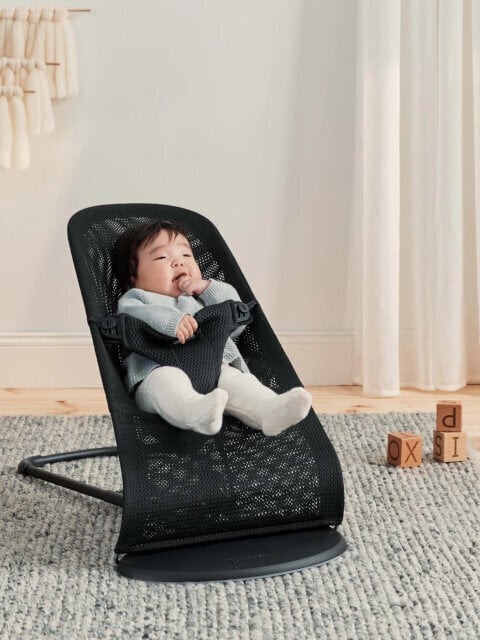 BabyBjörn lamamistool Bouncer Bliss Mesh, black hind ja info | Beebi lamamistoolid | hansapost.ee