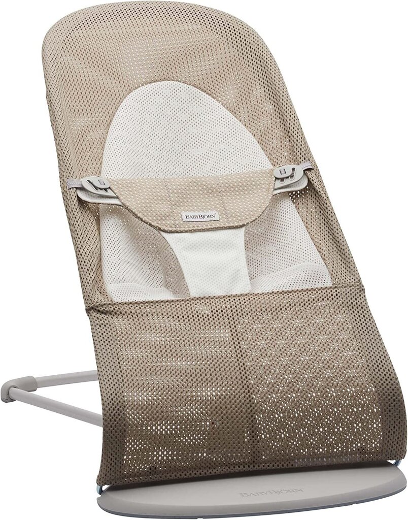 BabyBjorn lamamistool Balance Soft Mesh, grey beige цена и информация | Beebi lamamistoolid | hansapost.ee