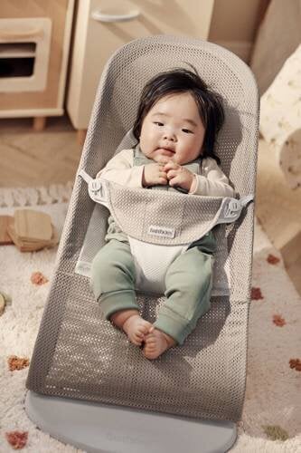 BabyBjorn lamamistool Balance Soft Mesh, grey beige цена и информация | Beebi lamamistoolid | hansapost.ee