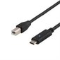 Deltaco, USB-C/USB-B, 2 m цена и информация | Juhtmed ja kaablid | hansapost.ee