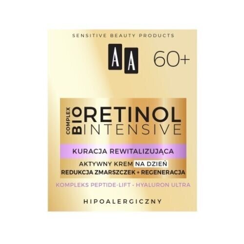 Päevakreem AA Retinol Intensive 60+ Active, 50 ml hind ja info | Näokreemid | hansapost.ee