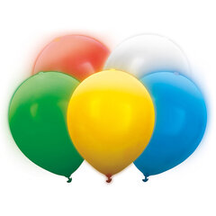 LED õhupallid, erinevat värvi, 5 tk. hind ja info | Õhupallid | hansapost.ee