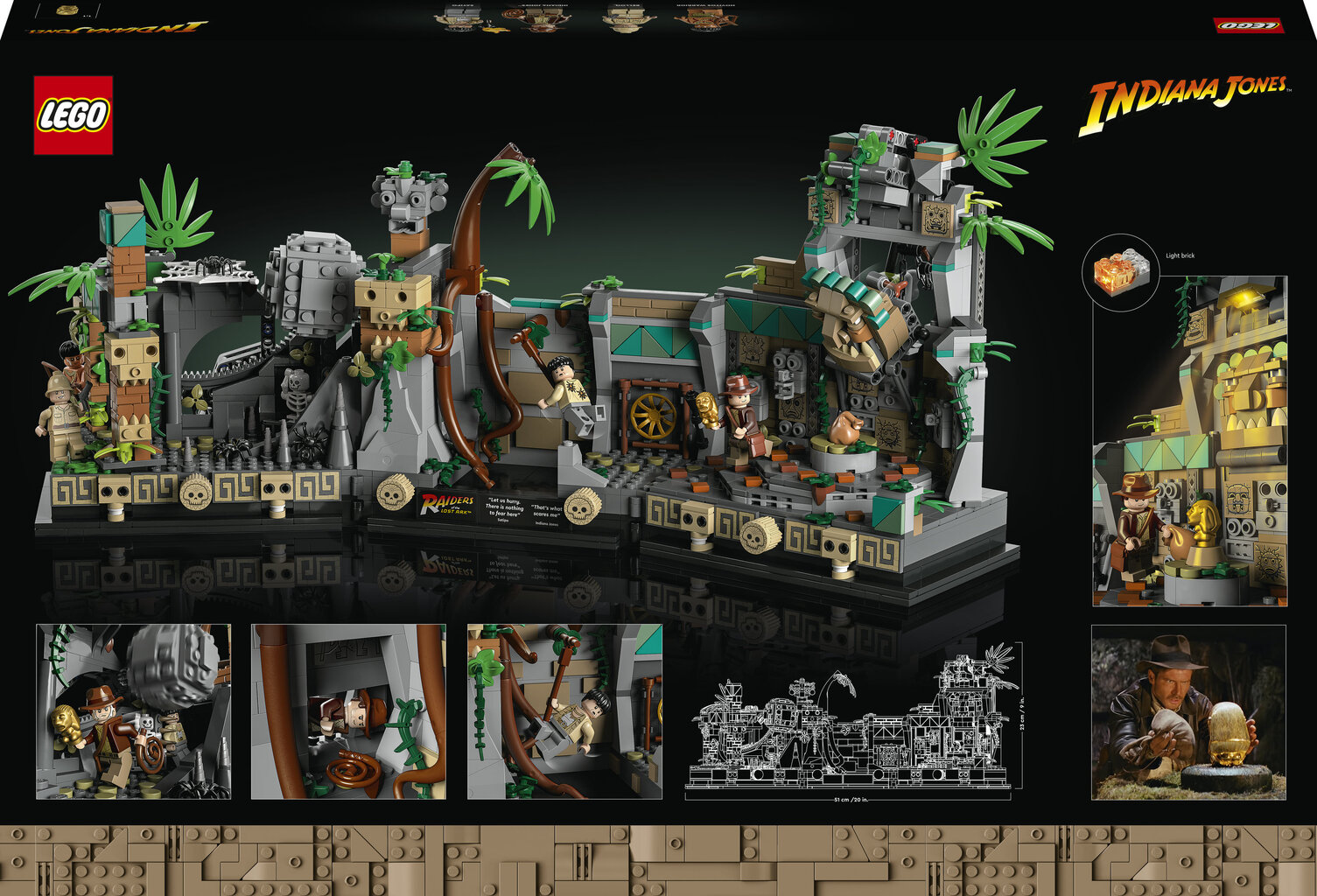 77015 LEGO® Indiana Jonesi Temple of the Golden Idol kuldse iidoli tempel hind ja info | Klotsid ja konstruktorid | hansapost.ee