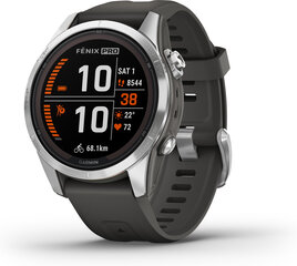 Garmin fēnix® 7S Pro Solar Silver/Graphite 42мм цена и информация | Смарт-часы (smartwatch) | hansapost.ee