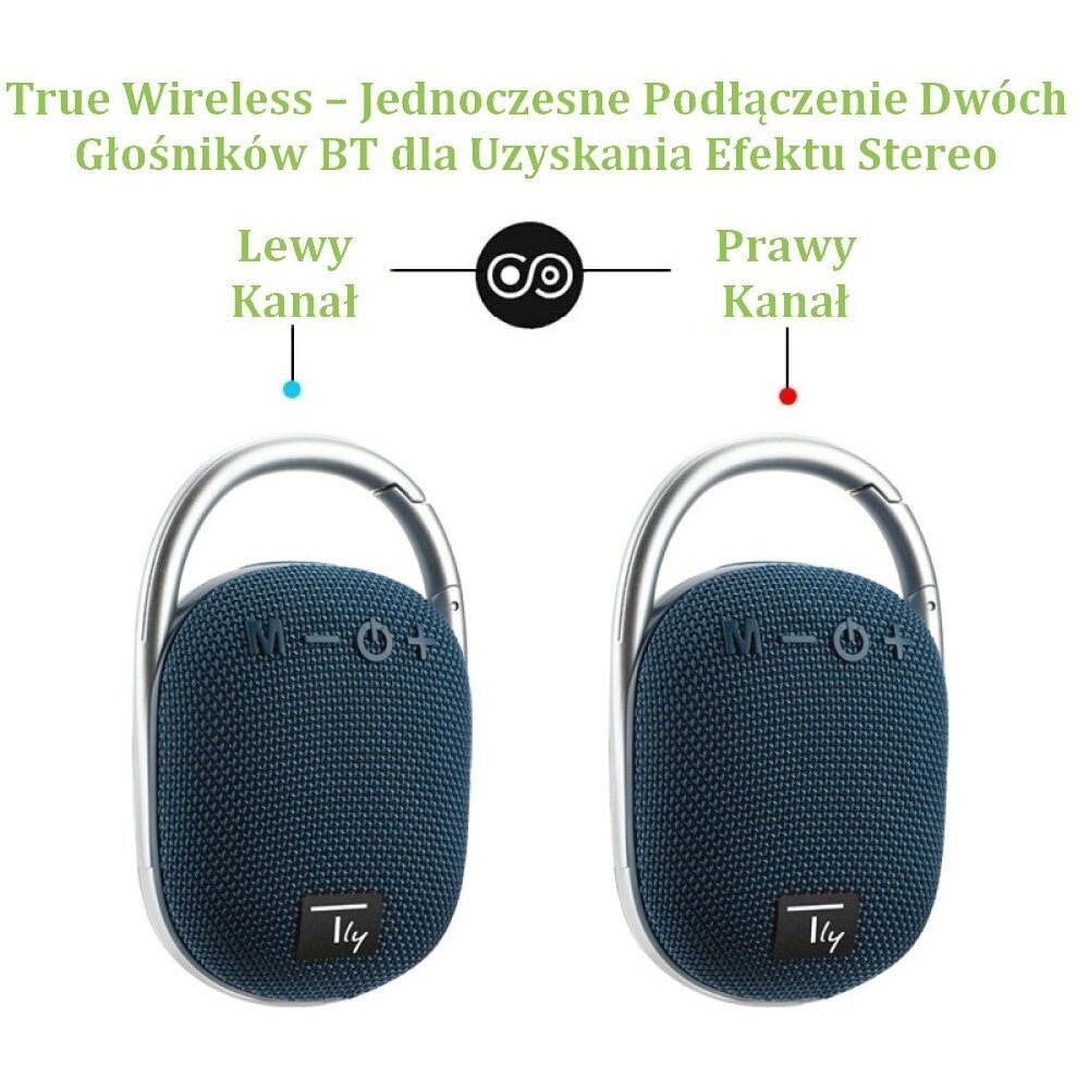Kõlar Bluetooth 5.3 Wireless Techly 5W TWS LED USB/TF MP3 цена и информация | Kõlarid | hansapost.ee