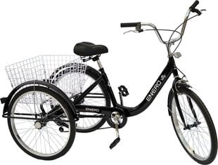 Велосипед Enero Rehabilitation 24", черный цена и информация | Велосипеды | hansapost.ee