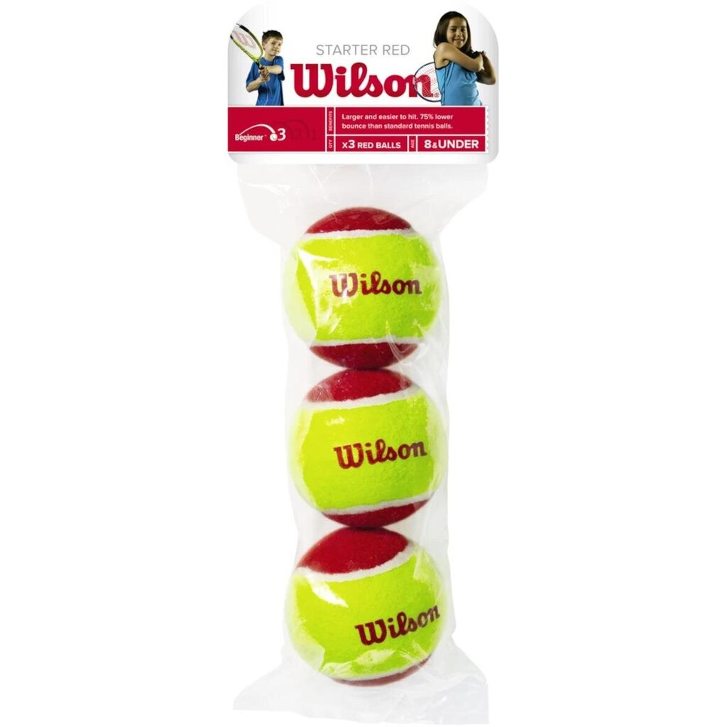 Välitennisepallid Wilson Starter easy, 3 tk. цена и информация | Välitennise tooted | hansapost.ee