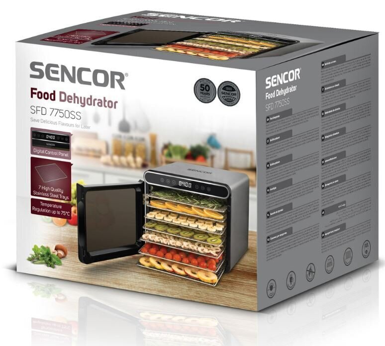 Sencor SFD 7750 SS цена и информация | Puuviljakuivatid | hansapost.ee