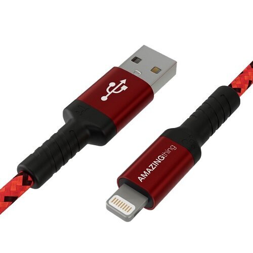 Premium MFI sertifikaadiga kaabel USB Type-A – Lightning, 1,2 m цена и информация | Juhtmed ja kaablid | hansapost.ee
