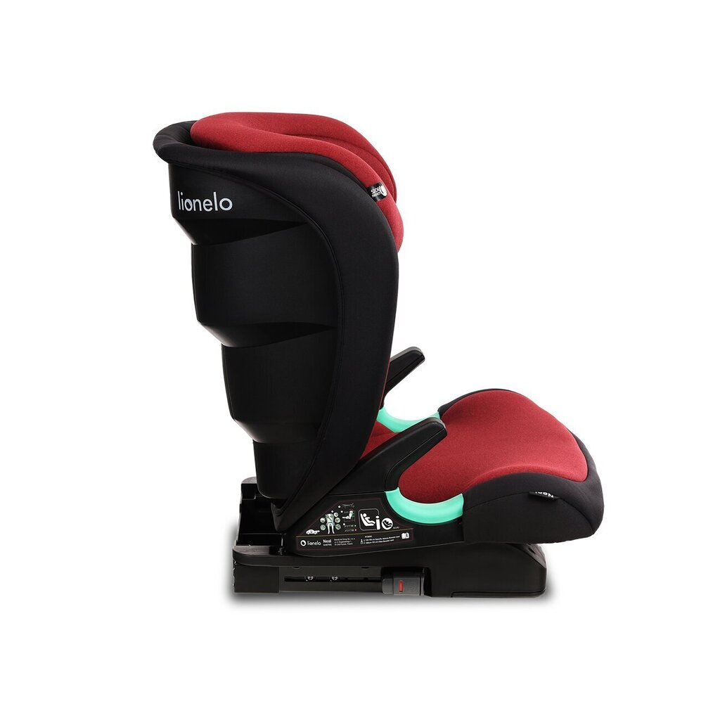 Turvatoo Lionelo Neal I-Size Isofix, 15-36 kg, Red Burgundy hind ja info | Turvatoolid ja turvahällid | hansapost.ee