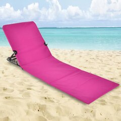 HI kokkupandav rannamatt-tool, PVC, roosa hind ja info | Aiatoolid, rõdutoolid | hansapost.ee