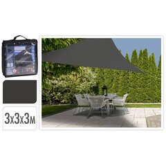 ProGarden päikesekate 3x3x3 m, tumehall, kolmnurk price and information | Sunshades and awnings | hansapost.ee