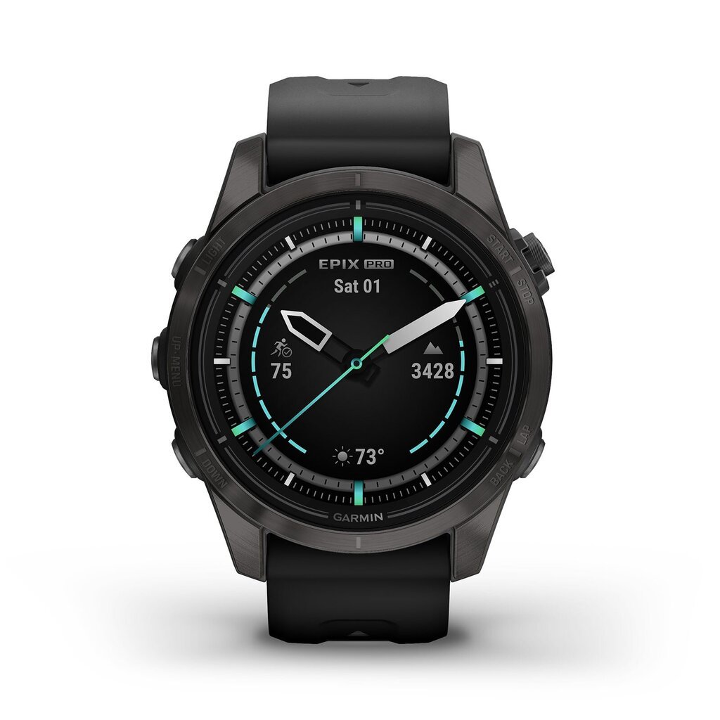 Garmin epix Pro Gen 2 Sapphire Carbon Gray DLC Titanium/Black 42mm. цена и информация | Nutikellad, laste nutikellad | hansapost.ee