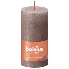 Bolsius sammasküünlad Shine 8 tk 100x50 mm pruunikashall hind ja info | Küünlad, küünlajalad | hansapost.ee