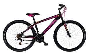 Горный велосипед COPPI MTB LADY BRAVE - черный с розовым (Размер колеса: 27,5" Размер рамы: 15") цена и информация | Велосипеды | hansapost.ee
