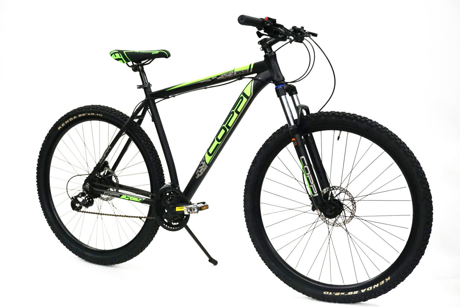 MTB jalgratas 27,5" F:51 must/roheline цена и информация | Jalgrattad | hansapost.ee