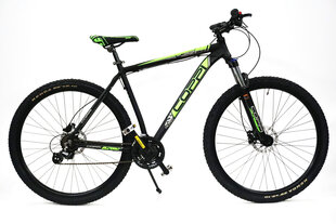 MTB велосипед 27,5" F:51 черный/зеленый цена и информация | Велосипеды | hansapost.ee