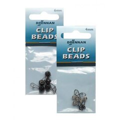 Klambrid Drennan Clip Beads, 6 mm, 5 tk hind ja info | Konksud kalapüügiks | hansapost.ee