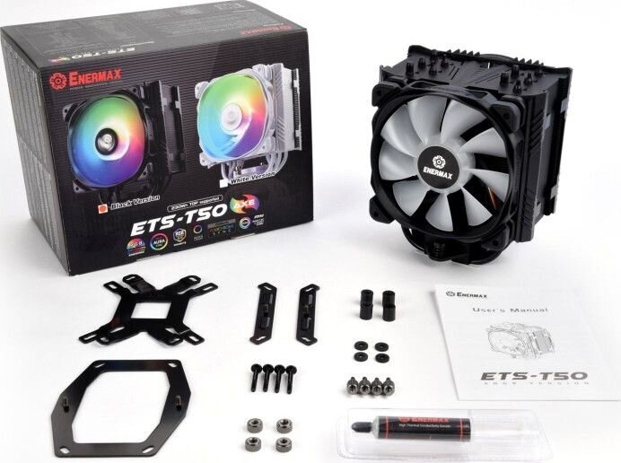 Enermax jahutus ETS-T50 Axe 230W+ TDP,PWM RGB - must цена и информация | Protsessori jahutid | hansapost.ee