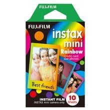 Фотобумага для моментальной печати Fujifilm Instax Mini 1x10 Rainbow цена и информация | Аксессуары для фотоаппаратов | hansapost.ee