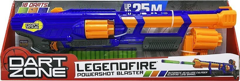 Vahtplastist noolte püstol Dart Zone Legendfire Powershot цена и информация | Mänguasjad poistele | hansapost.ee