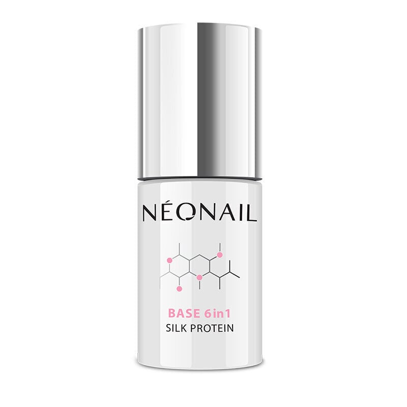 Hübriidlakk Neonail Base 6 in1 Silk Protein, 7,2 ml цена и информация | Küünelakid ja küünelakieemaldajad | hansapost.ee