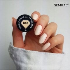 Semilac 810 стойкий гибридный гель лак для ногтей Extend Casual beige 7 мл ( 5 in 1 ) цена и информация | Лаки для ногтей, укрепители для ногтей | hansapost.ee