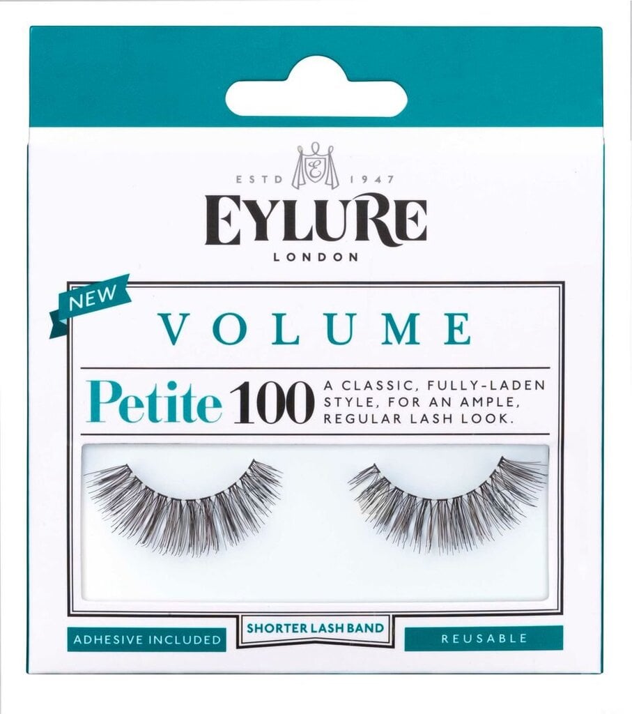 Kunstripsmed Eylure Volume Petite No. 100 hind ja info | Kunstripsmed, ripsmeliim ja ripsmekoolutajad | hansapost.ee